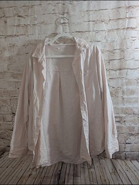 ~Button Down Women's Shirt, Cover Up XL 100% Cotton Very good pre-owned conditio